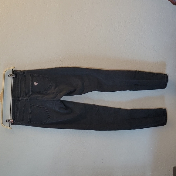 GUESS Tahiana Fit Distressed High Waist Skinny Faded Thin Jeans 25 - Picture 4 of 12